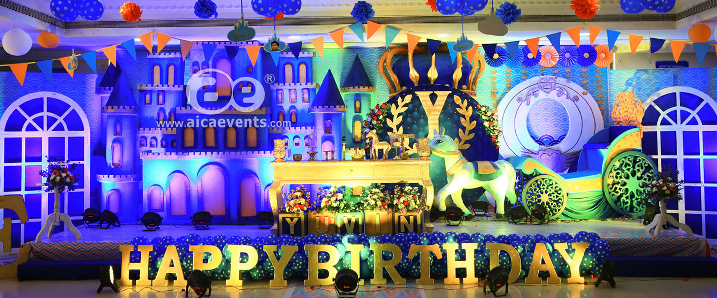 Stage Decor Princess Theme Birthday Party, For Rental Services, chennai